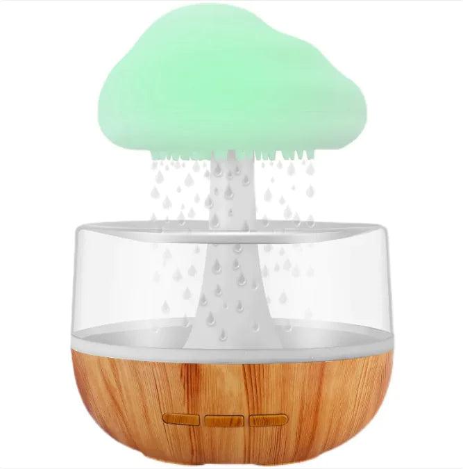 Umidificatore Raining Cloud con micro umidificatore diffusore di oli essenziali per aromaterapia con luce notturna