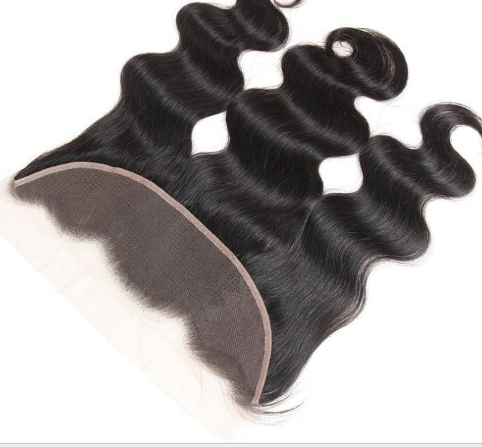 Amazon Foreign Trade Real Wig, Europe And The United States 4 13body Wave Real Hair Hair Block Inventory