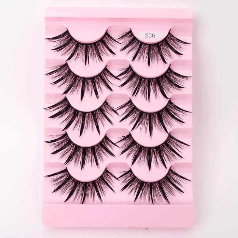 Natural 3D Dramatic Fairy Clusters Manga Lashes Fake Eyelashes