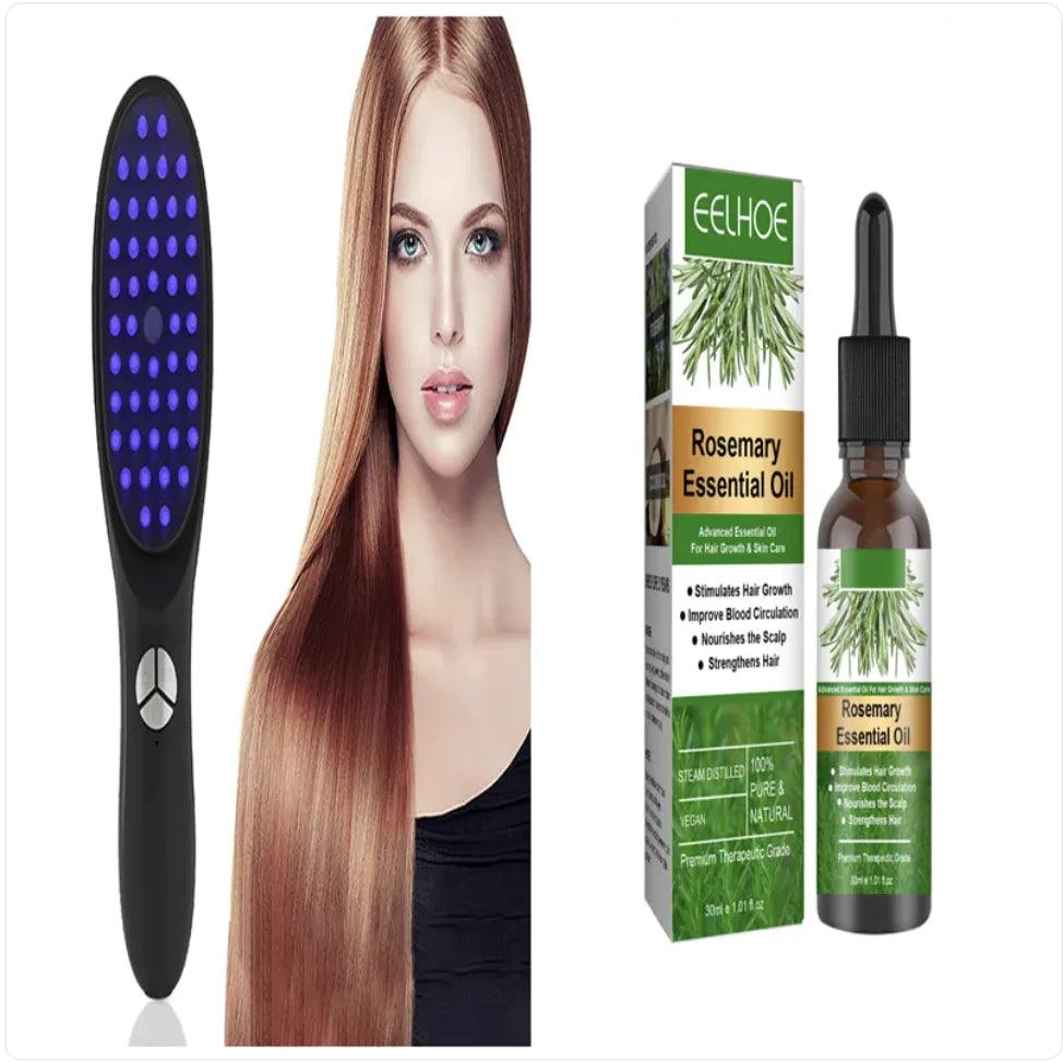 Scalp Massager Comb with Spray and Phototherapy