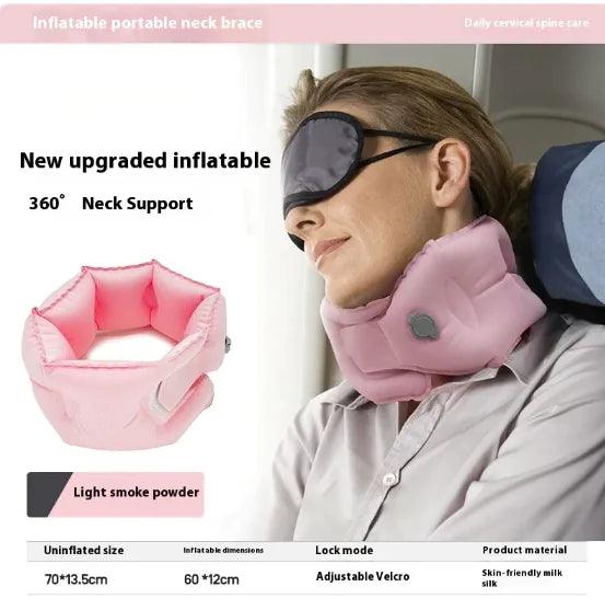 Portable Inflatable Neck Support Pillow