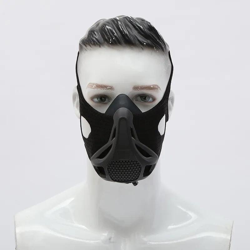 Black Exercise Resistance Mask Anaerobic Adjustable