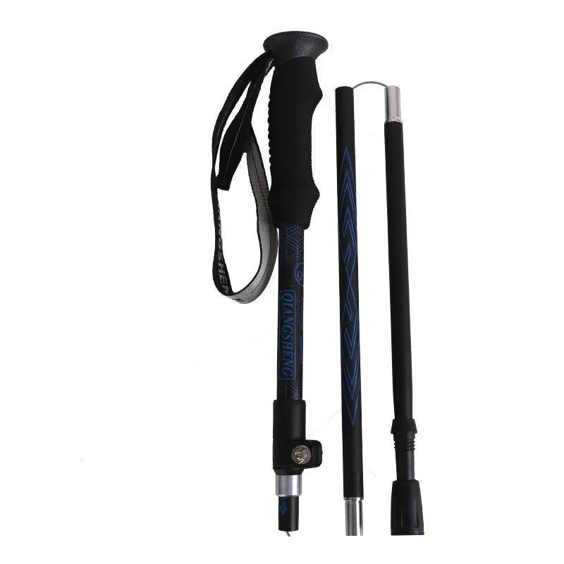 Outdoor Folding Five-section Straight Trekking Pole Trekking Pole