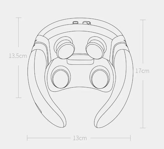 Tragbares elektrisches Schulter- und Nackenmassagegerät