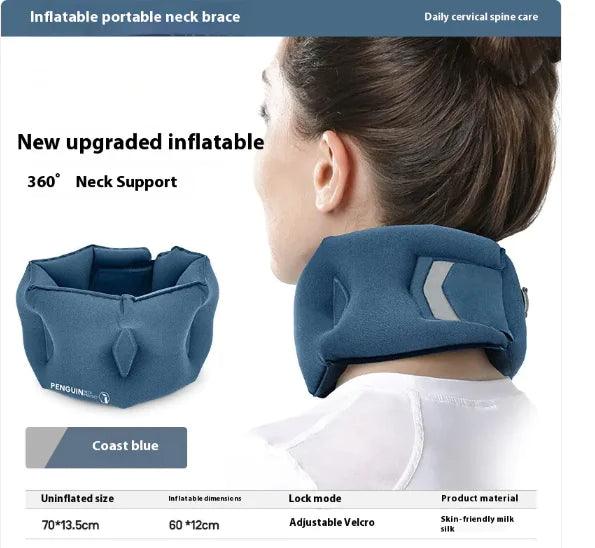 Portable Inflatable Neck Support Pillow