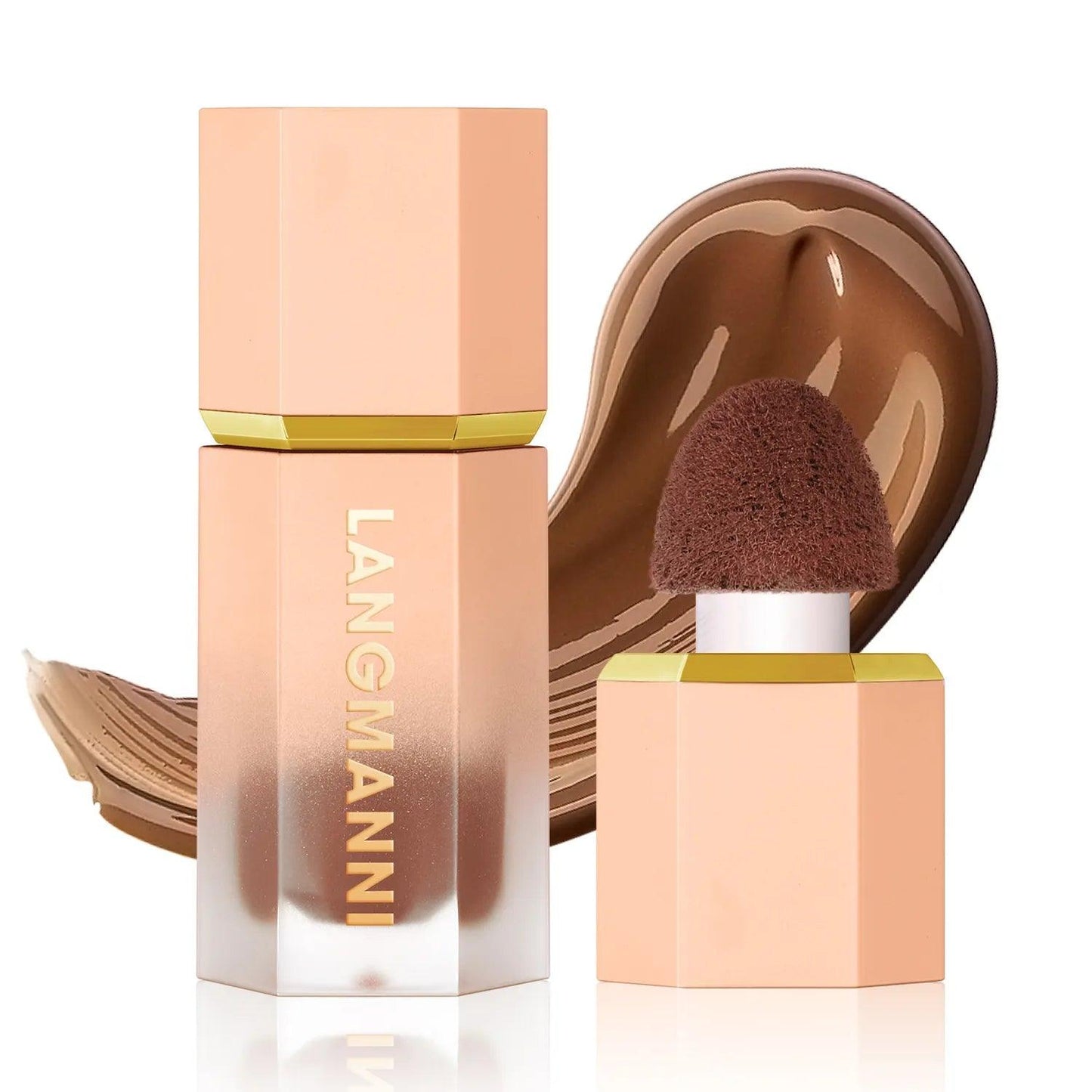 Cross-border Langmanni Three-color Liquid Repair Face Three-dimensional Deepening Contour Side Shadow Repair Makeup