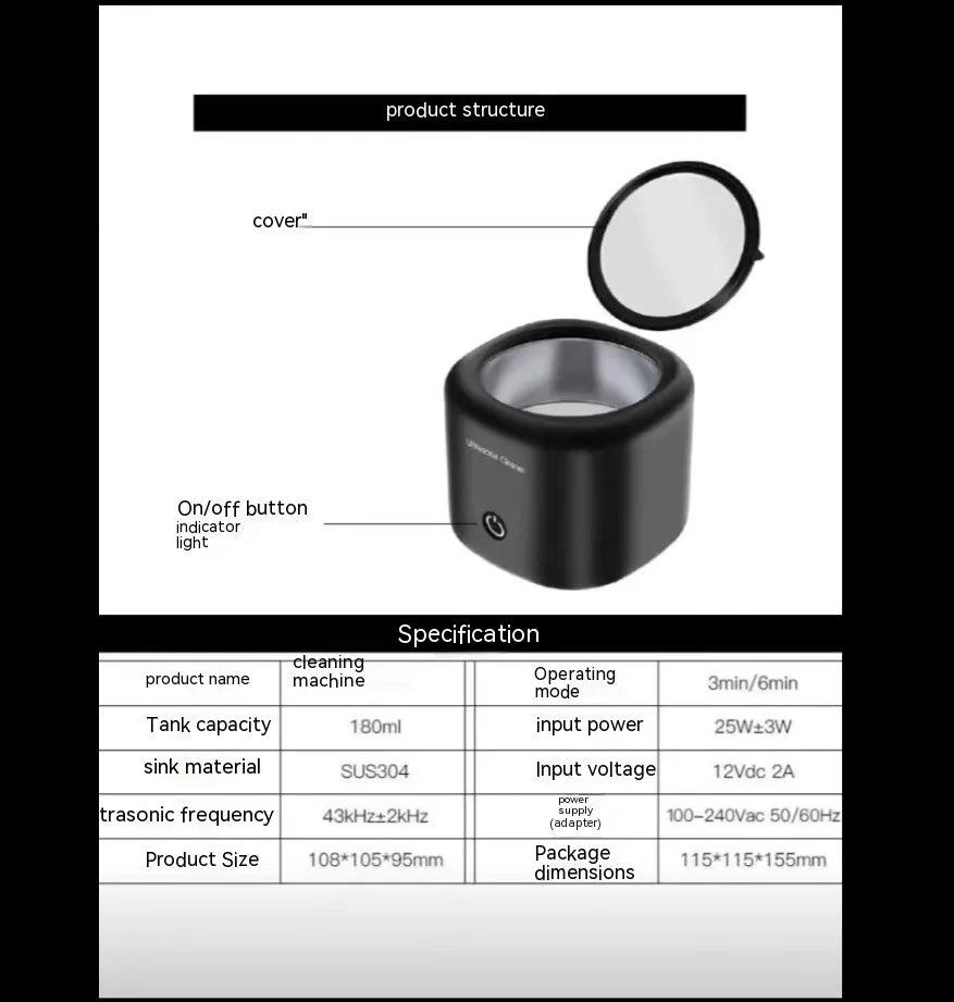 Mini Ultrasonic Denture Cleaner