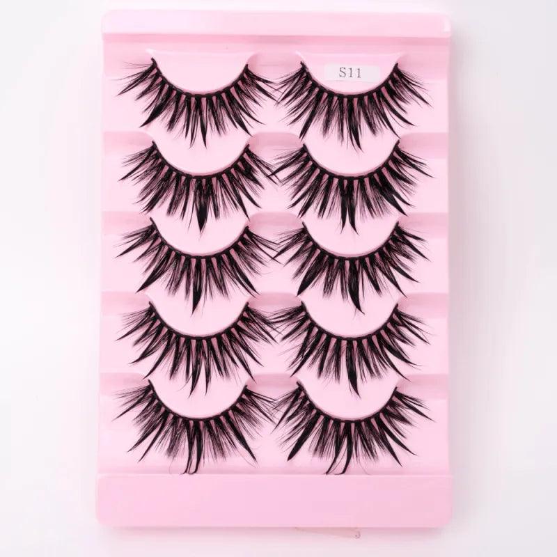 Natural 3D Dramatic Fairy Clusters Manga Lashes Fake Eyelashes